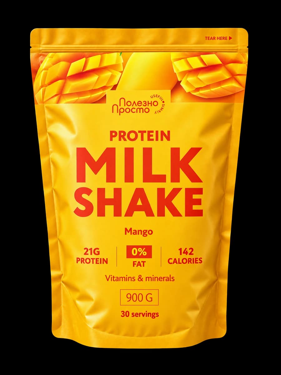 Protein Milk Shake Полезно Просто, вкус манго, 900 г
